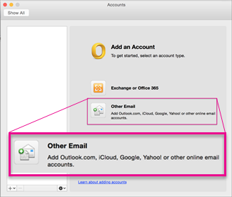 verizon email setting for microsoft outlook 2011 on mac